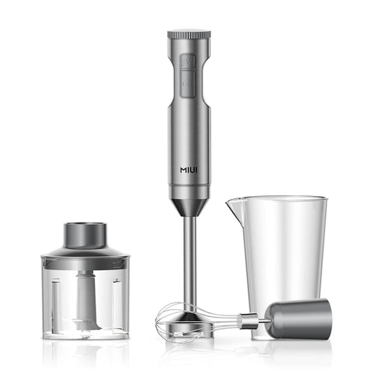 MIUI Handmixer 1000 W Leistungsstarker 4-in-1, Edelstahl-Stabmixer