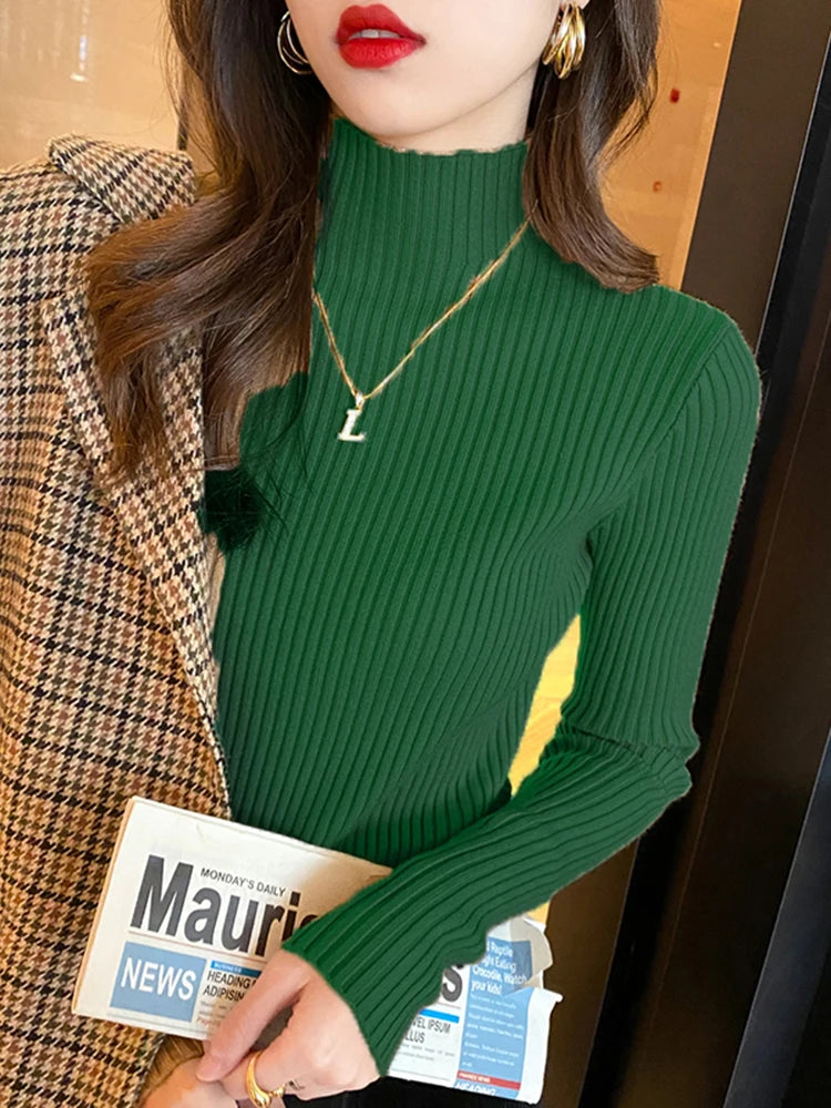 Elegant Solid Longsleeve Pullover