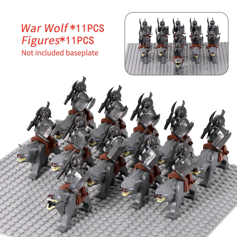 Brickpanda / Die Elfen, Soldat oder Orks Armee Figuren SETS Bausteine