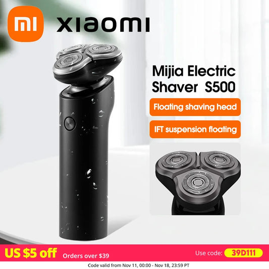 Xiaomi Mijia S500 Electric Shaver 3 Blade Men's Dry & Wet Shaving