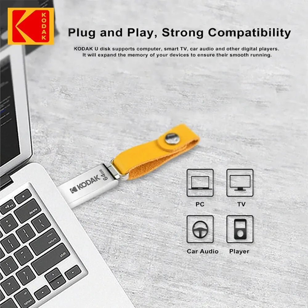 KODAK USB 2.0 Flash Drive 128GB 64GB 32GB Pen Wasserfest