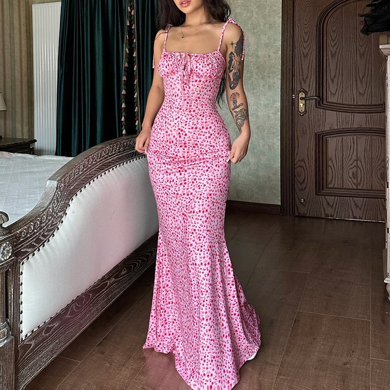 Hugcitar Blumendruck Kleid lang 2022