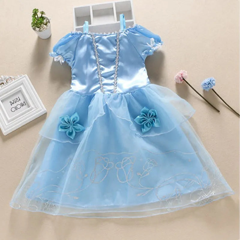 Mädchen Prinzessin Kleid Cinderella Schneewittchen Aurora Sofia Rapunzel Aschenputtel