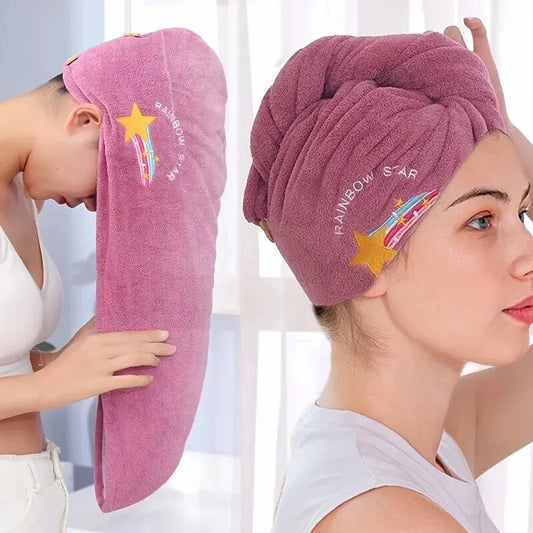 Damen Handtuch für Haare / Kopf aus Korallenvlies