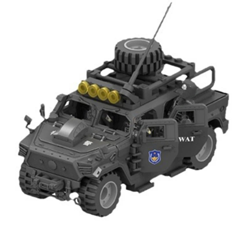 BRICKPANDA verschiedene Militärfahrzeuge Bausteine-Sets