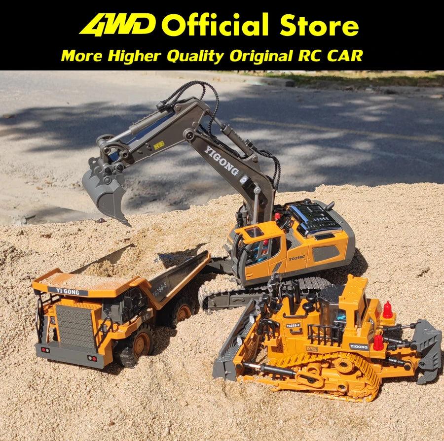 4WD Bagger Funkgesteuerte RC Muldenkipper Fahrzeug Crawler Bulldozer