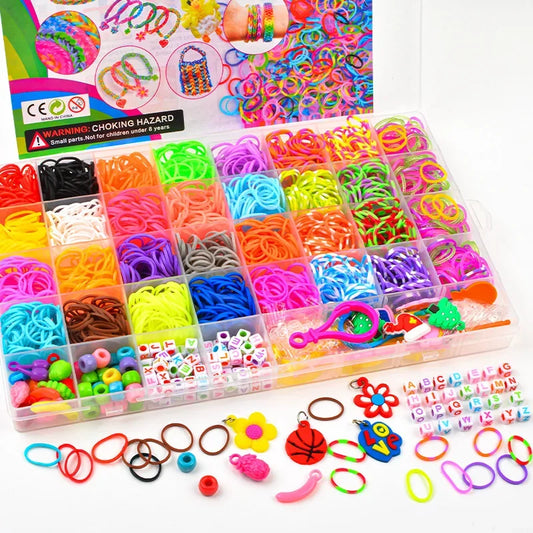 Kreative bunte Webstuhlbänder Regenbogenarmband