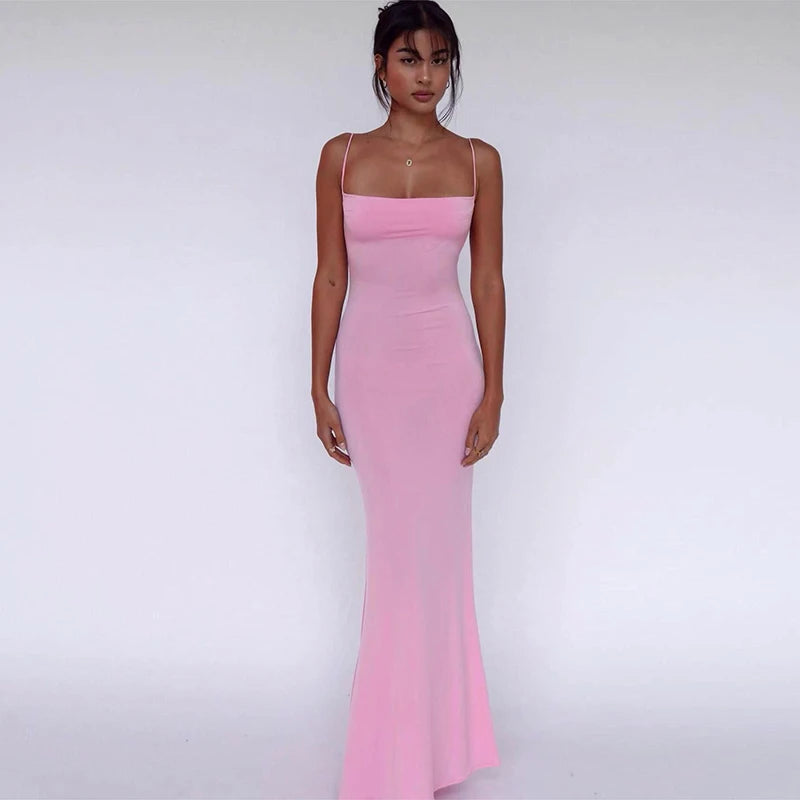 Hugcitar 2024 Frühling langes elegantes Kleid