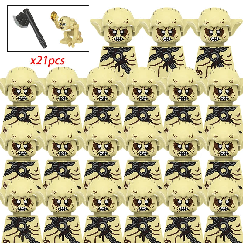 Brickpanda / Die Elfen, Soldat oder Orks Armee Figuren SETS Bausteine