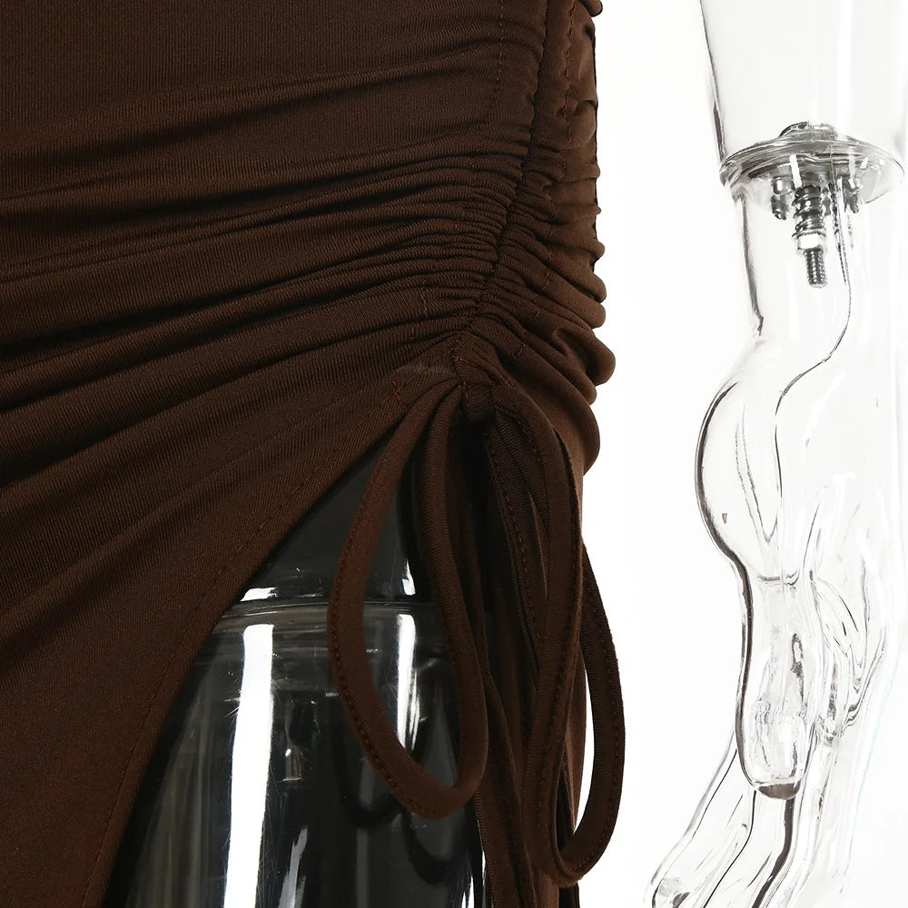 Ärmelloses Backless Kleid von Dozw