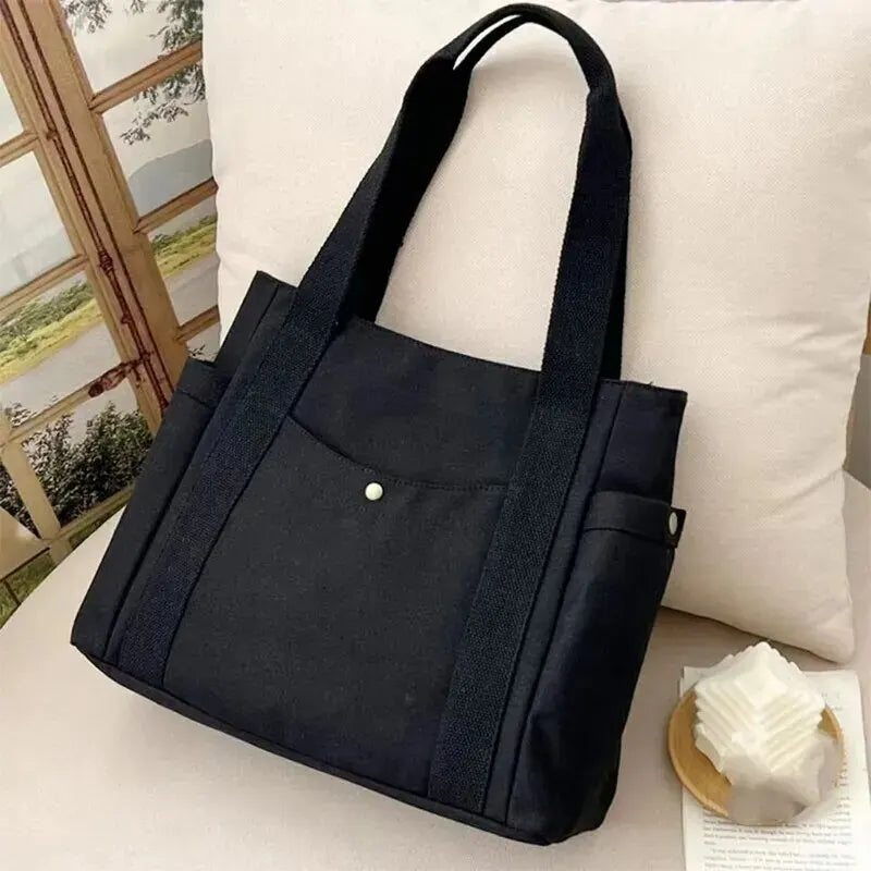 Damen Handtasche große Kapazität mehrere Außentaschen Reißverschluss