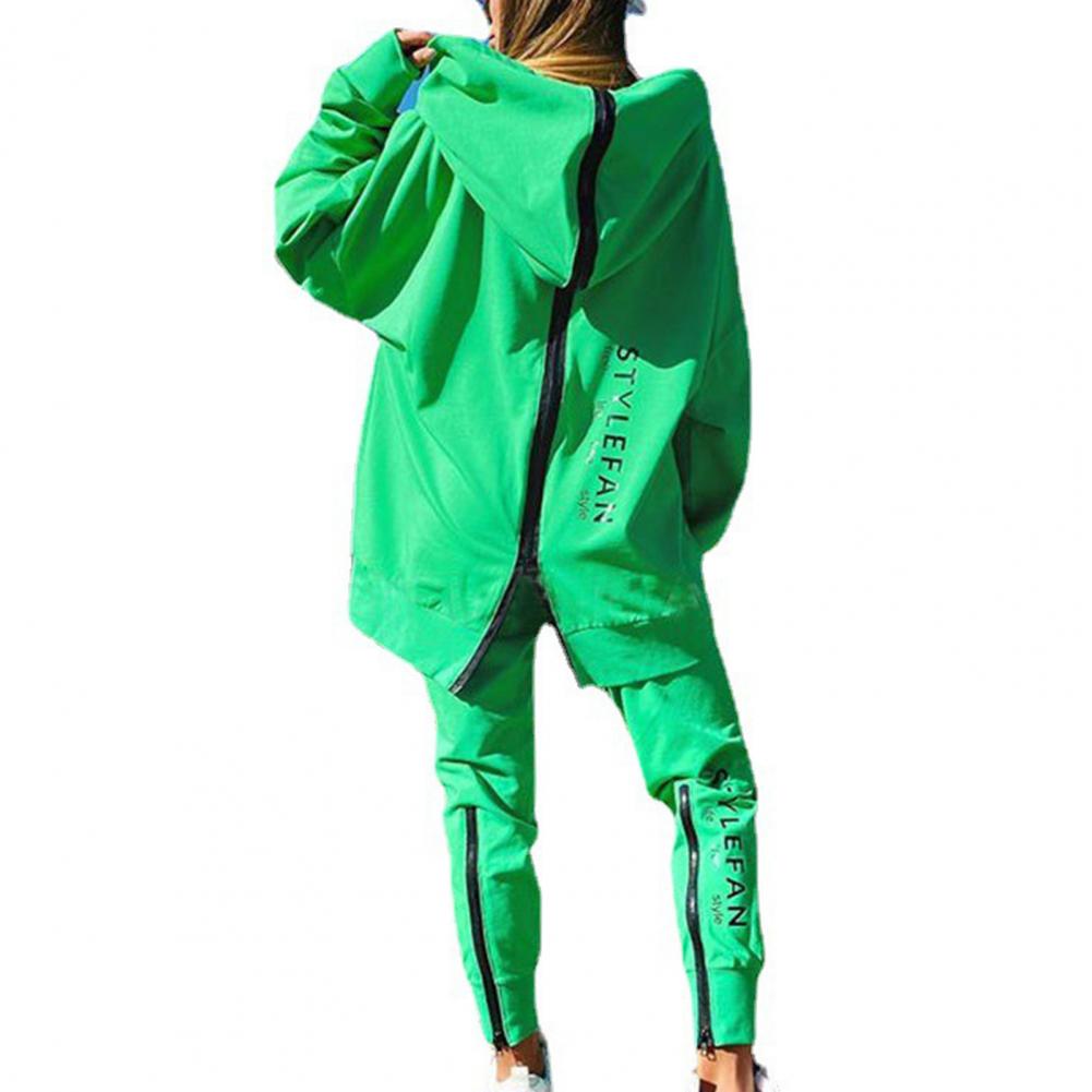Sanwood Damen Jogging Anzug Hoodie mit Hose Hip Hop Style