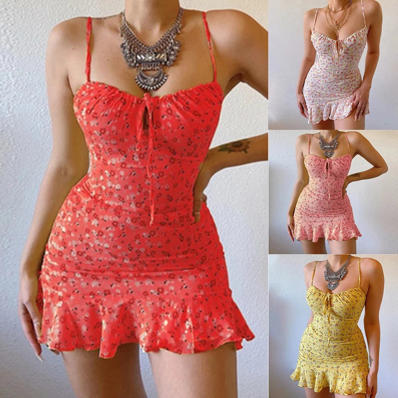 Sommerkleid Blumen kurz
