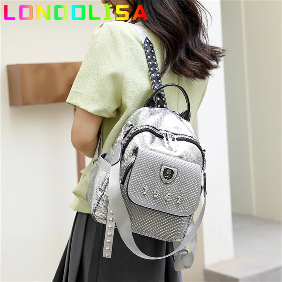 Mode Pailletten Frauen Mädchen Rucksack Luxus Designer Umhängetasche