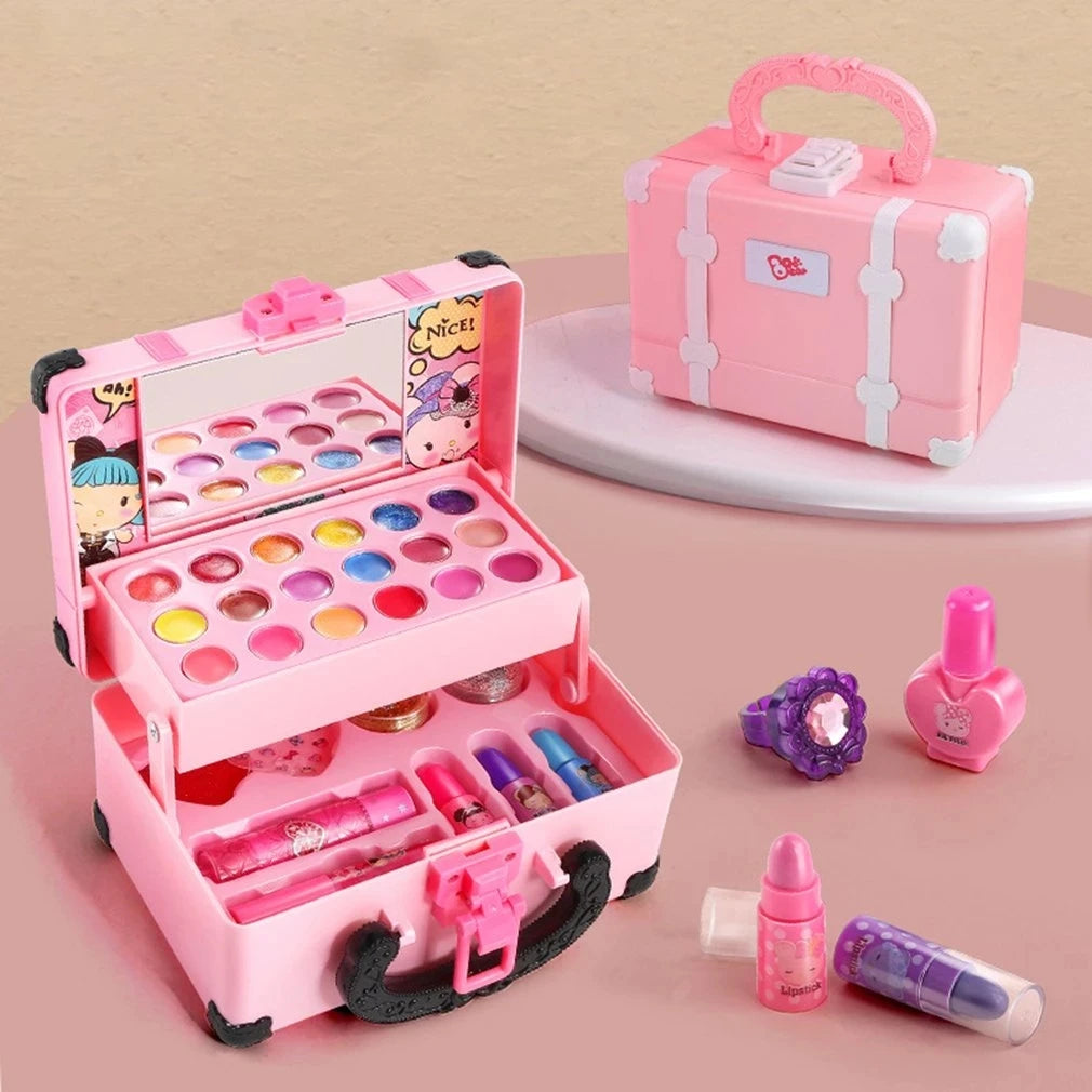 Kinder Make-up Kosmetik So tun als ob Spielen Box Prinzessin