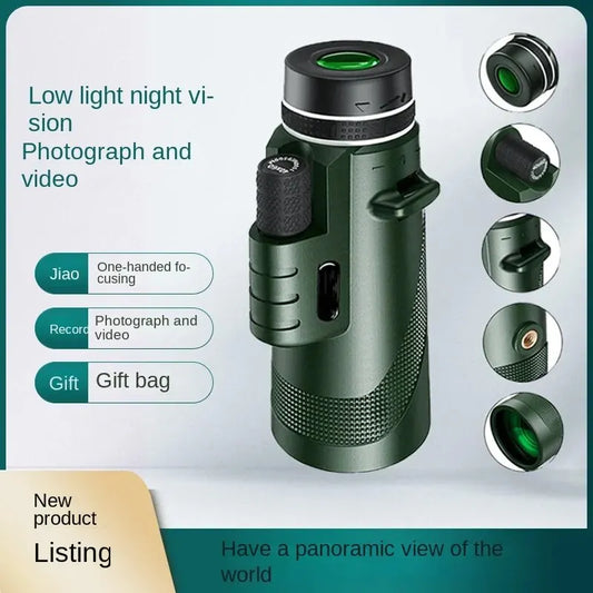 High Definition Single Tube Teleskop, kompakt und tragbar, Tag und Nacht