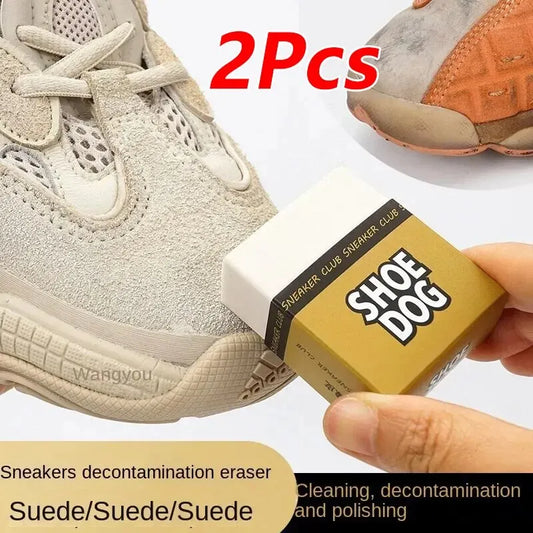 2 x Radiergummi für Schuhe / Schuhe reinigen Wunder