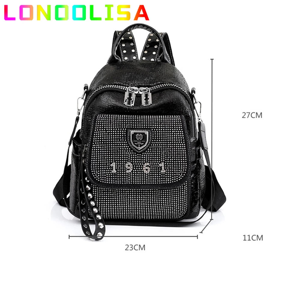 Mode Pailletten Frauen Mädchen Rucksack Luxus Designer Umhängetasche