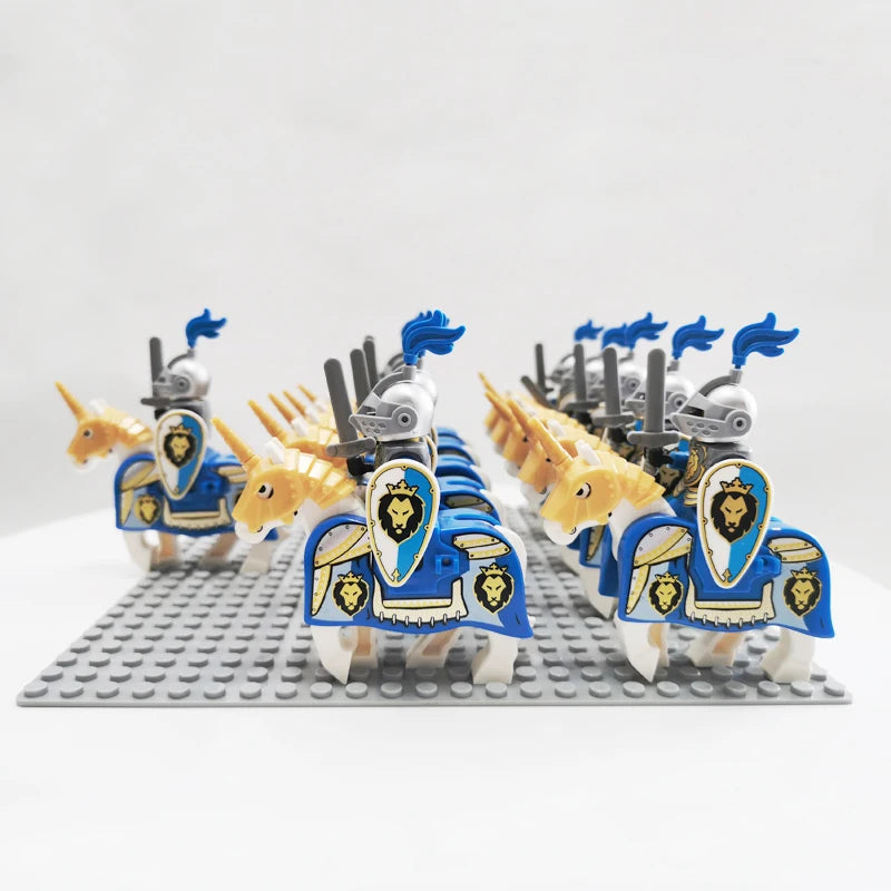 Bekool Mittelalterliche Kavallerie Soldaten Wachen Armee Bausteine-Set