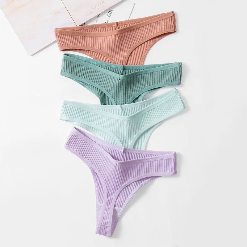 TrowBridge 10er Set Damen Höschen Baumwolle G-Strings Tanga
