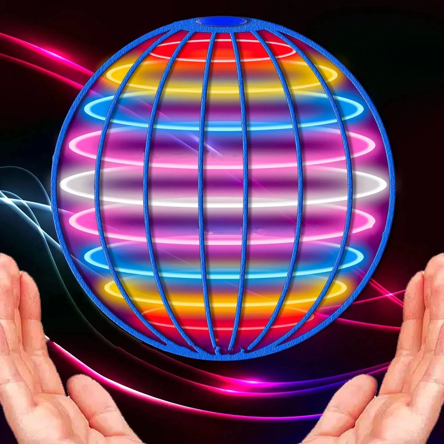 Fliegender Ball Bumerang Flyorb Magie mit LED-Leuchten Drohne