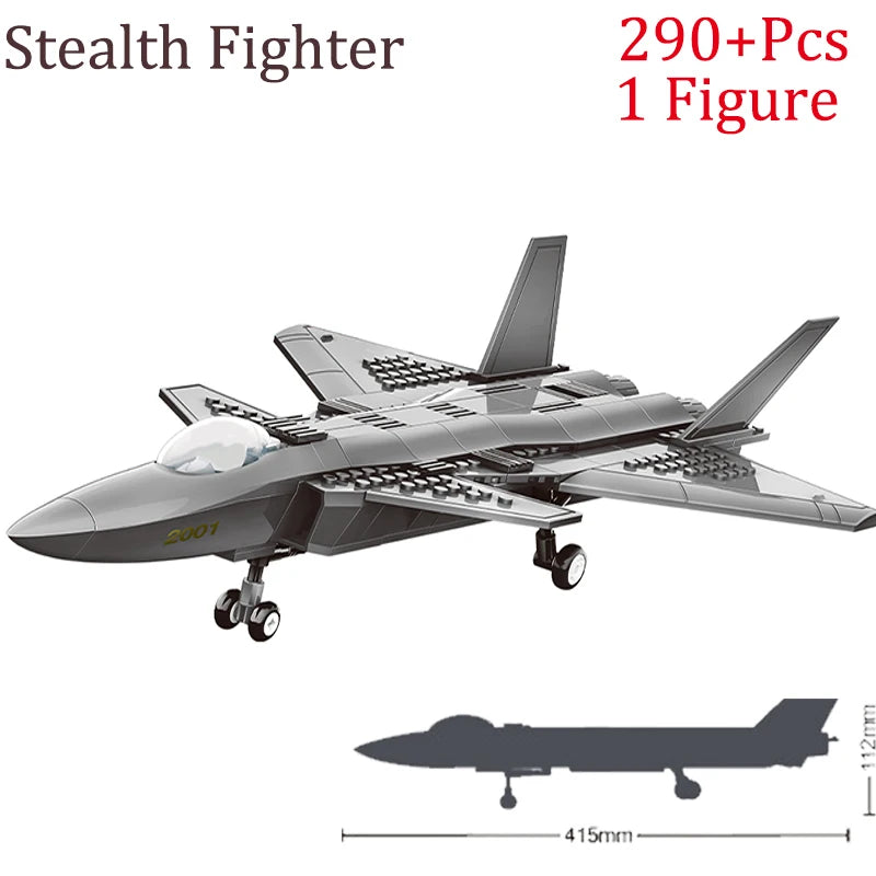 Sluban Military SR-71 Blackbird Spy Plane F-15 Fighter Bausteine Set