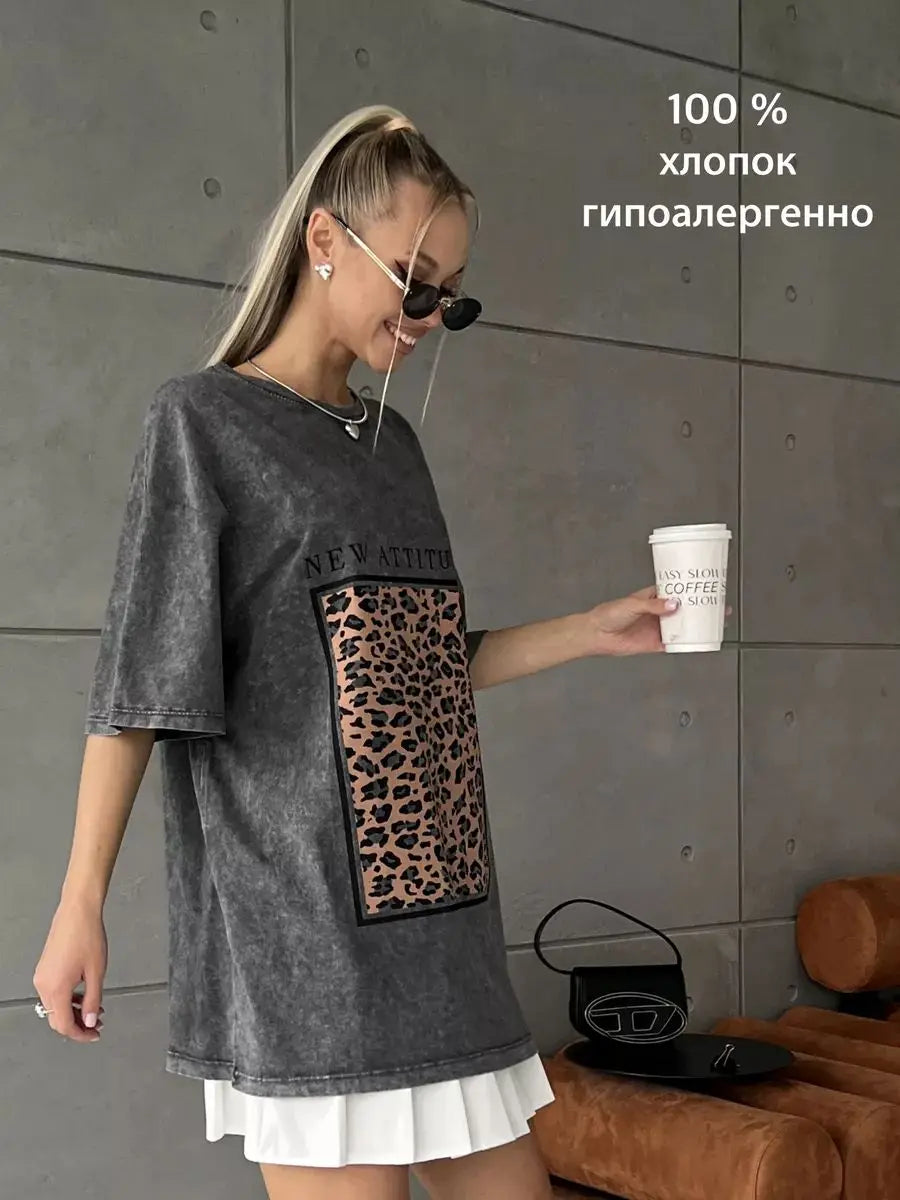 Teekoss 100 % Baumwolle Damen T-Shirt