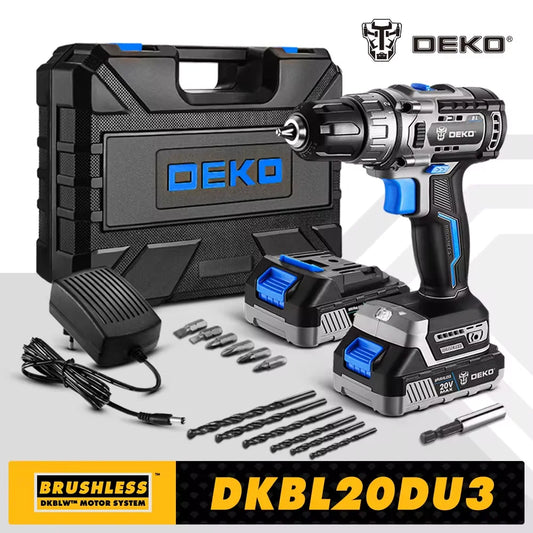 Deko 20v bürstenlose Akku-Bohrkombination