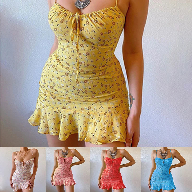 Sommerkleid Blumen kurz