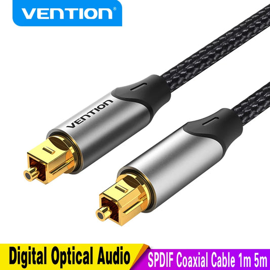 Vention Digital Optisches Audiokabel Toslink SPDIF Koaxialkabel 1m 2m 5m