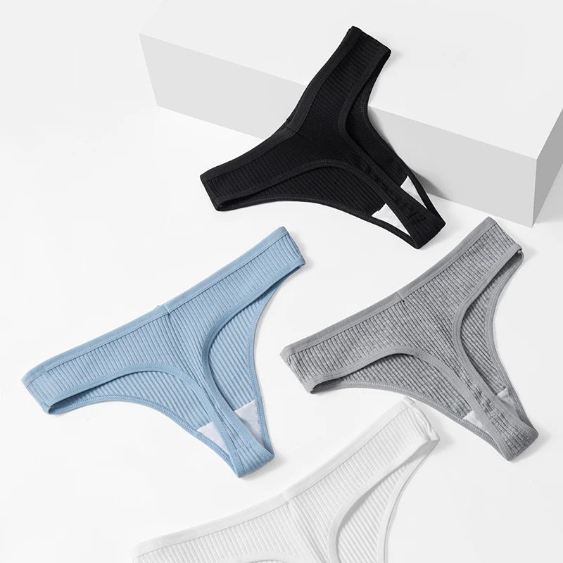 TrowBridge 10er Set Damen Höschen Baumwolle G-Strings Tanga
