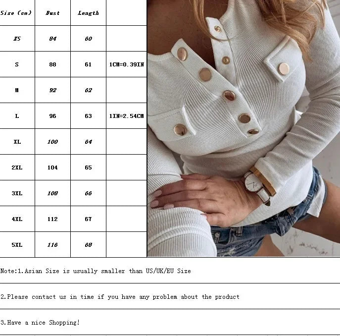 Neues Model Schöne Bluse oben geknöpft