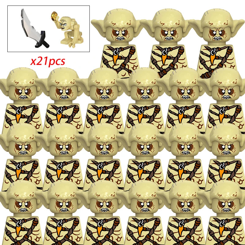 Brickpanda / Die Elfen, Soldat oder Orks Armee Figuren SETS Bausteine