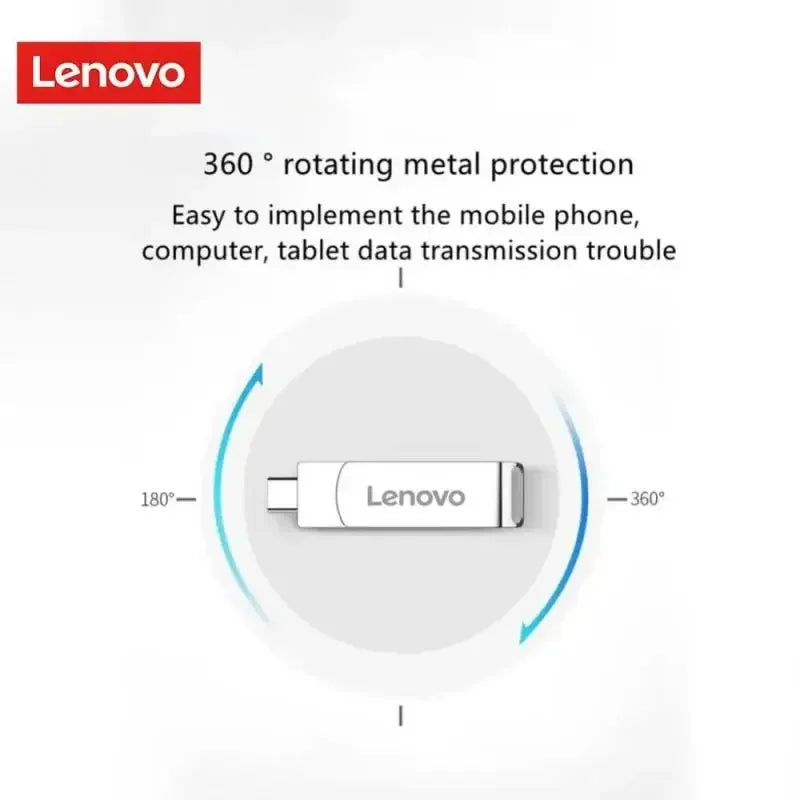 Lenovo 16TB USB 3.0 Flash Drive U Disk Type-C Interface High Speed