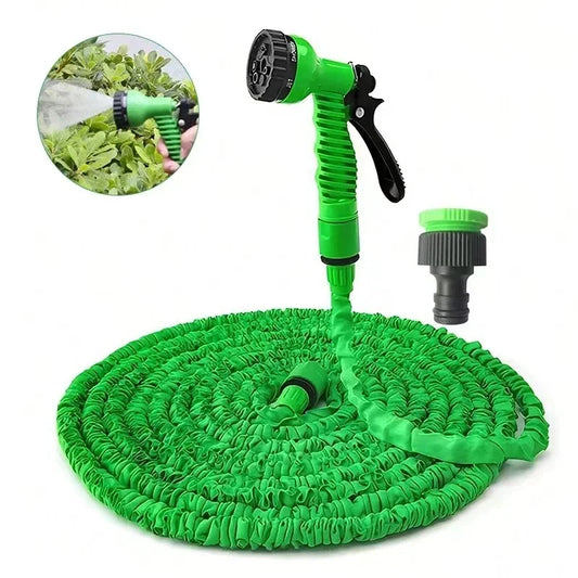 Magischer Gartenschlauch, 7 Wassersprühfunktionen, Wasserpistole bis 60 Meter
