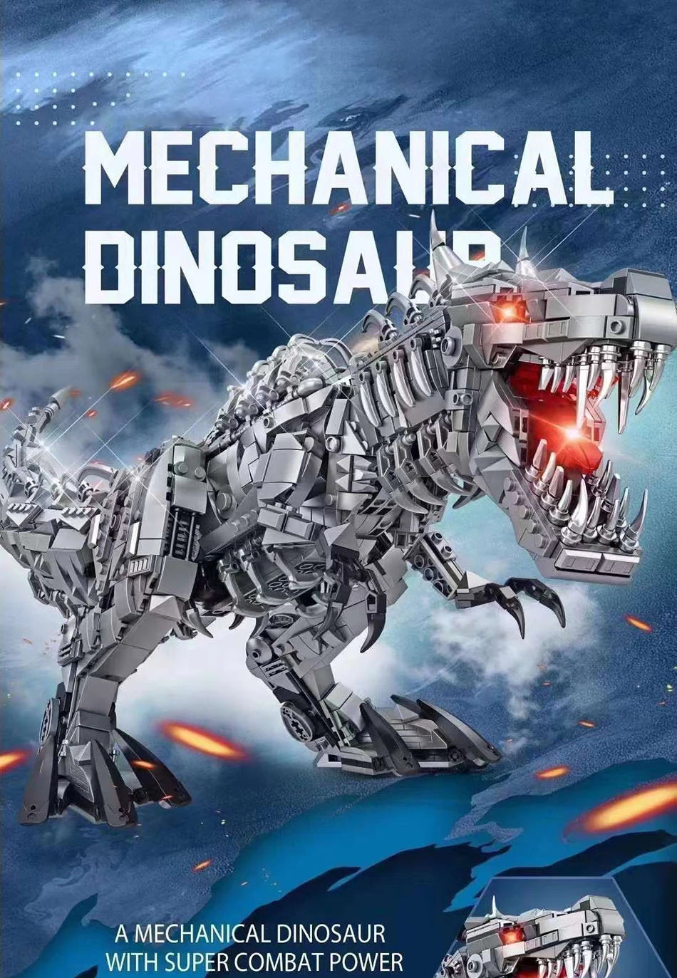 Dinosaurier Welt Große Mechanische Tyrannosaurus Rex Bausteine-Set