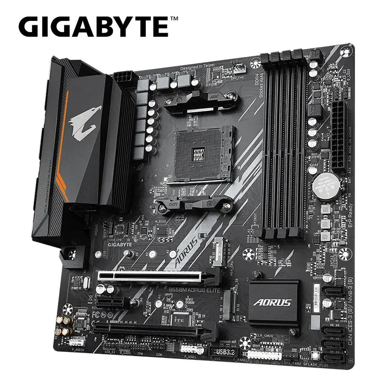 Gigabyte neue B550m Aorus Elite Motherboard Micro-ATX-Buchse Am4 für Ryzen