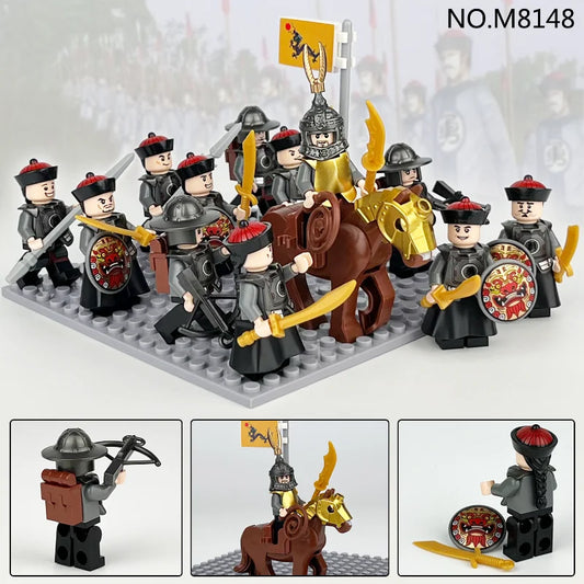 MINISO Bausteine, Figuren, Cartoon-Charaktere, Soldaten, Mini Figuren Bausteine Set