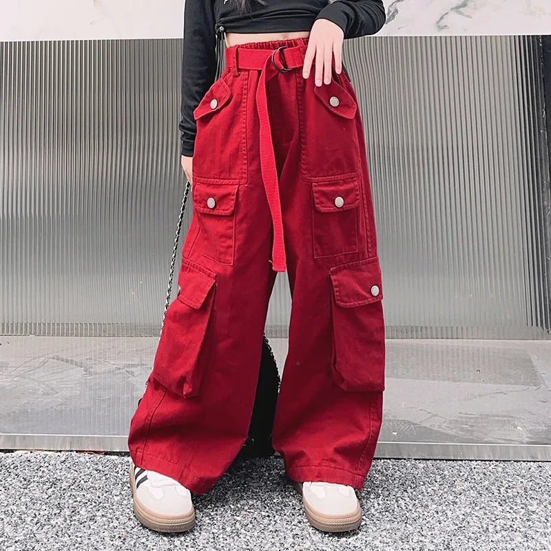 Mädchen Hosen Street Dance Koreanische Version Kinder Cargo 4-14 Jahre