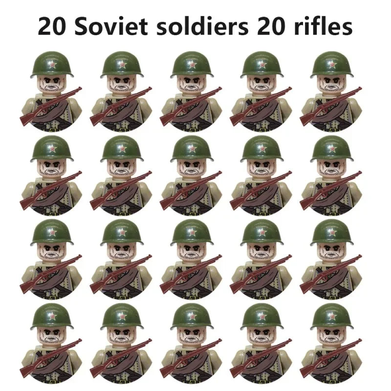 Bekool 20 Teile/satz Militär Soldaten Bausteine