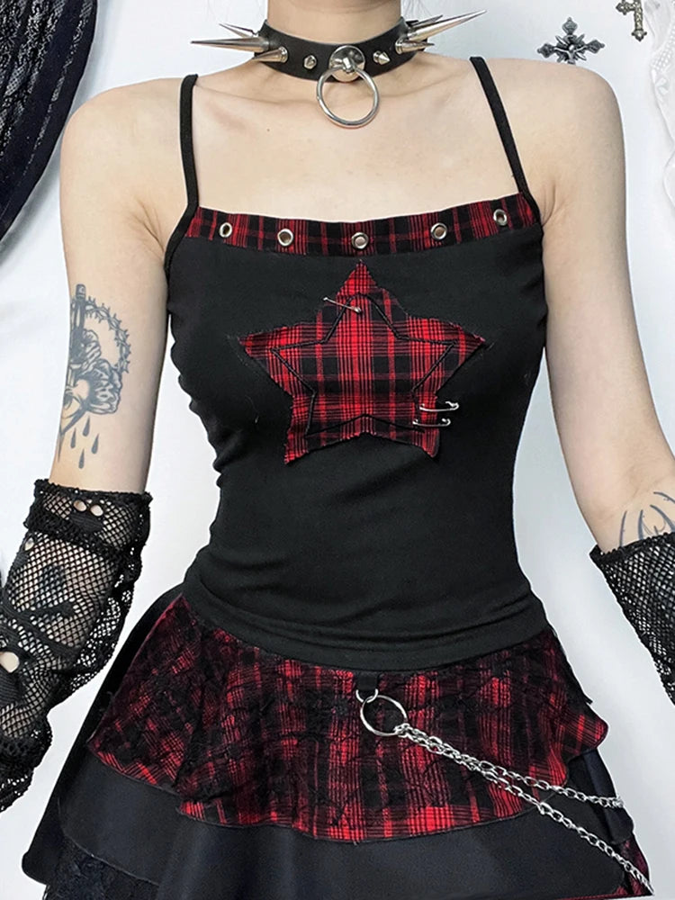 Altgoth Y2K E-Girl Vintage Gothic Punk Tanktop