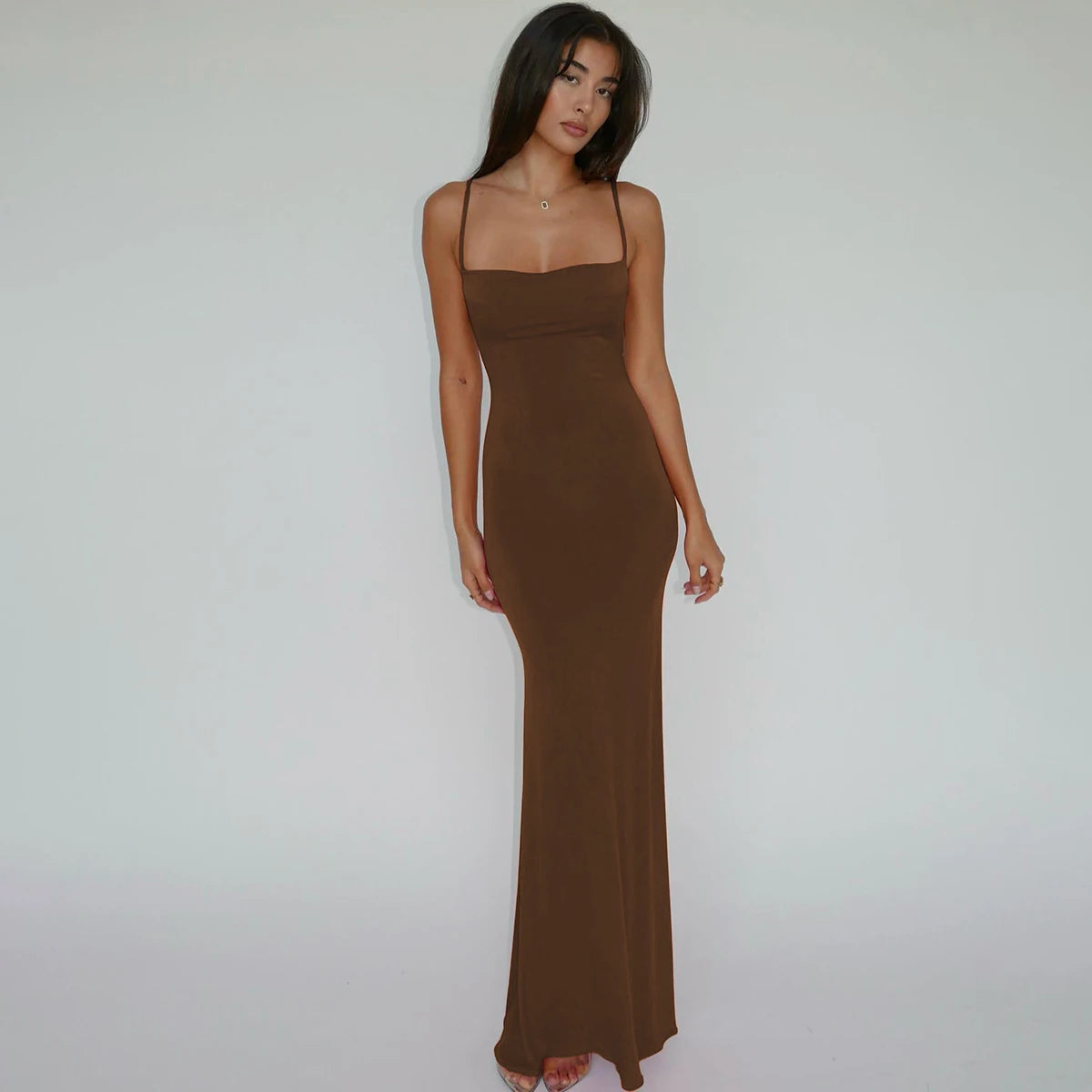 Hugcitar 2024 Frühling langes elegantes Kleid