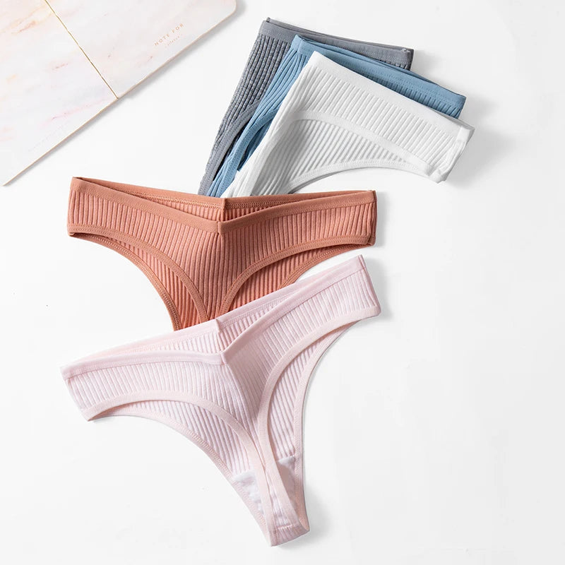 TrowBridge 10er Set Damen Höschen Baumwolle G-Strings Tanga
