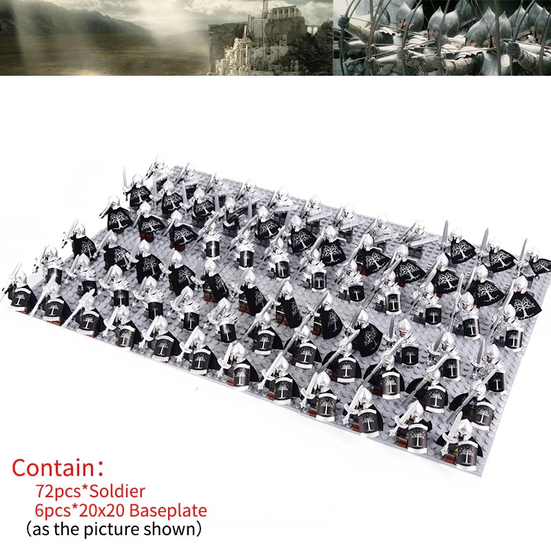 Brickpanda / Die Elfen, Soldat oder Orks Armee Figuren SETS Bausteine