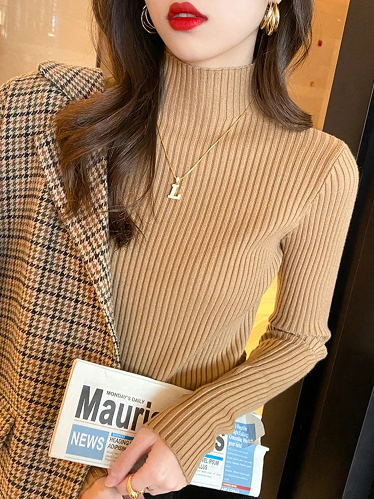 Elegant Solid Longsleeve Pullover