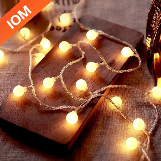 10M USB / Batterie Power Ball LED Lichterketten Girlande