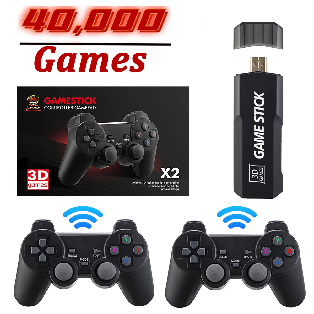 GD10 Game Player 256G 4K HD Game Console Wireless 2.4G Controller 58000 Games