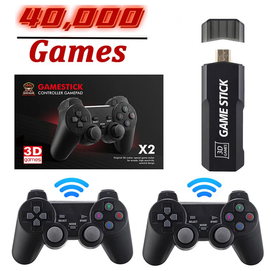 GD10 Game Player 256G 4K HD Game Console Wireless 2.4G Controller 58000 Games