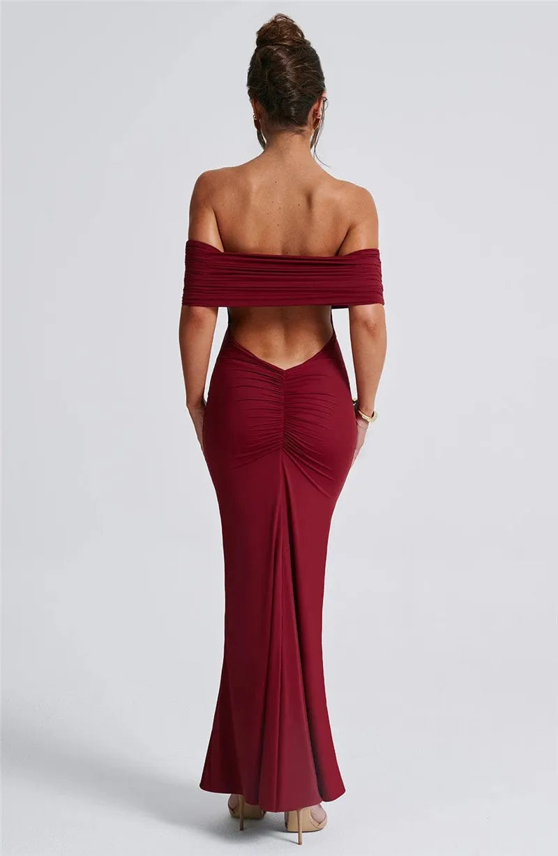 Mozision langes eleganter Kleid