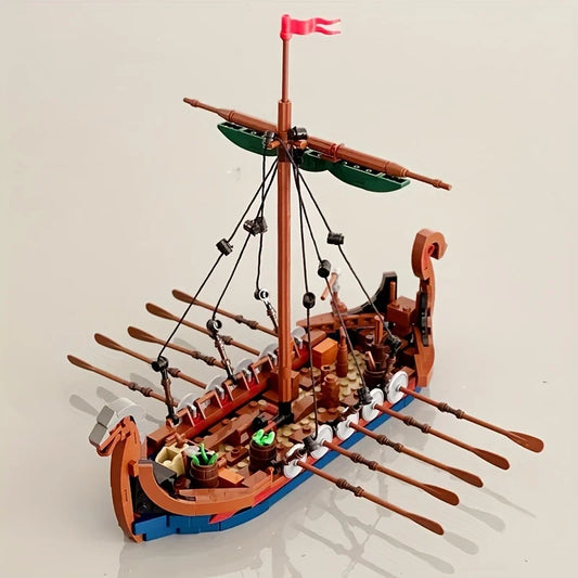 Garno Mittelalterliches Wikingeschiff 463 Teile